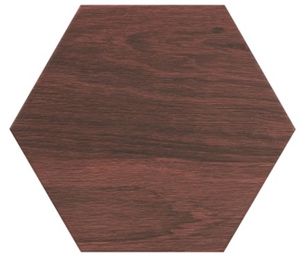 Керамическая плитка Bestile Atlas Hexa Siena, цвет бордовый, поверхность матовая, шестиугольник, 258x290
