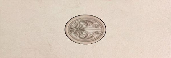 Декоративные элементы Ceramicalcora Sinai Inserto Ivory, цвет слоновая кость, поверхность глянцевая, прямоугольник, 200x592