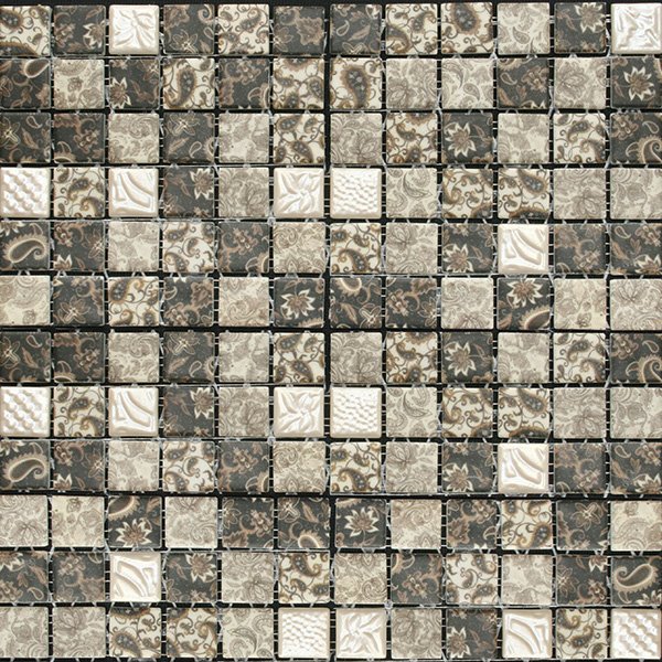 Мозаика Mosavit Graphic Jaipur, цвет серый, поверхность матовая, квадрат, 316x316