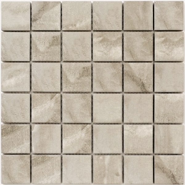 Мозаика Bonaparte Status Grey, цвет серый, поверхность матовая, квадрат, 300x300