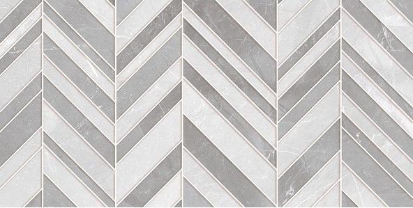 Керамическая плитка Нефрит керамика Олсен 00-00-4-18-00-06-1071, цвет белый серый, поверхность матовая, прямоугольник, 300x600