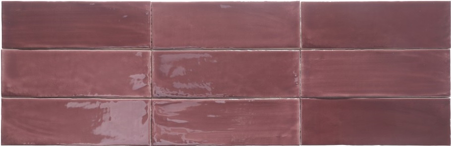Керамическая плитка Dune Tabarca Granate 188261, цвет бордовый, поверхность глянцевая, прямоугольник, 75x230