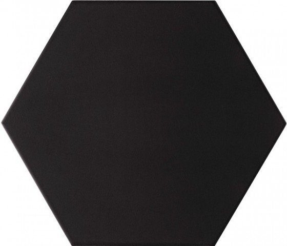 Керамогранит Realonda Opal Negro, цвет чёрный, поверхность матовая, шестиугольник, 285x330