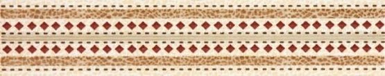 Бордюры Glazurker Nappa Bioko Sol Crema Cen., цвет бежевый, поверхность матовая, прямоугольник, 46x200
