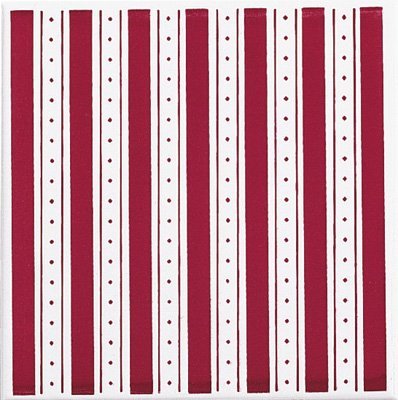 Керамическая плитка Brennero Colonial Bordeaux Righe fondo, цвет бордовый, поверхность глянцевая, квадрат, 200x200