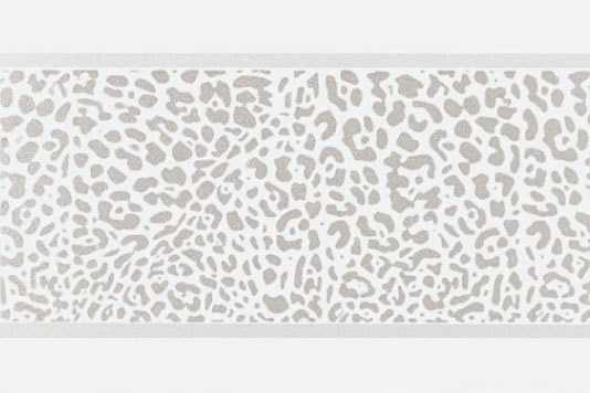 Бордюры Petracers Gran Gala Listello Leopardo A Bianco, цвет белый, поверхность глянцевая, прямоугольник, 210x315