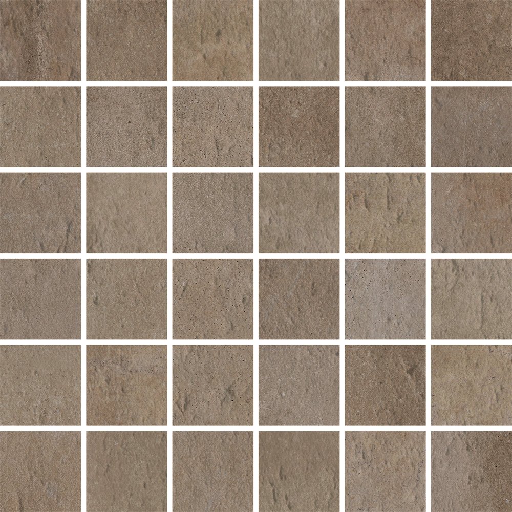 Мозаика Cerdomus Verve Mosaico 4,7x4,7 Brown 62112, цвет коричневый, поверхность матовая, квадрат, 300x300