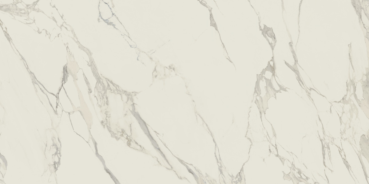 Широкоформатный керамогранит Caesar Anima Calacatta Oro Silk AEDX, цвет белый, поверхность матовая, прямоугольник, 1600x3200
