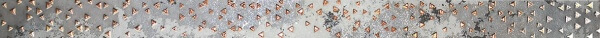 Бордюры Brennero Mineral List. Stars Bronze, цвет разноцветный, поверхность матовая, прямоугольник, 38x600