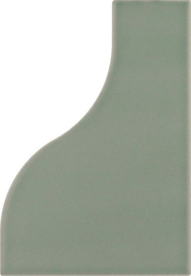 Керамическая плитка Equipe Curve Aquarium Matt 28865, цвет зелёный, поверхность матовая, прямоугольник, 83x120