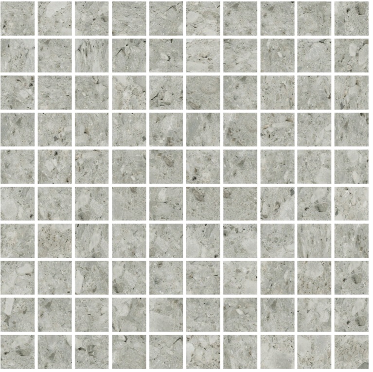 Мозаика Cerim Timeless Mosaico Ceppo Di Gre Luc 747408, цвет серый, поверхность полированная, квадрат, 300x300