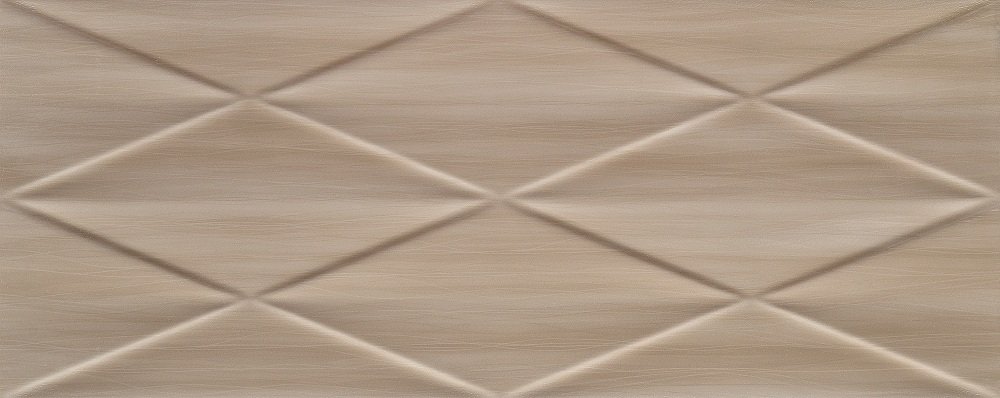 Декоративные элементы Tubadzin W-Nursa Grey STR, цвет коричневый, поверхность рельефная, прямоугольник, 298x748