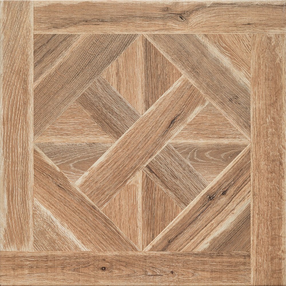 Керамогранит Tubadzin Astillo Wood, цвет коричневый, поверхность матовая, квадрат, 610x610
