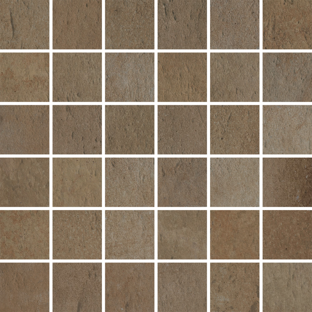 Мозаика Cerdomus Verve Mosaico 4,7x4,7 Cotto 62114, цвет коричневый, поверхность матовая, квадрат, 300x300