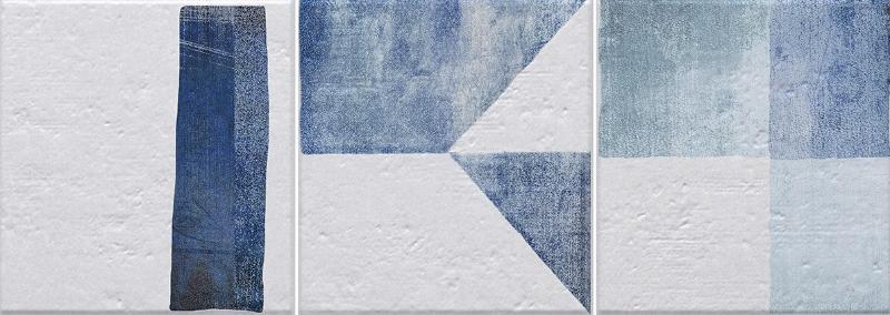 Декоративные элементы Gala Fortis Decor Blanco, цвет голубой, поверхность матовая, прямоугольник, 250x700