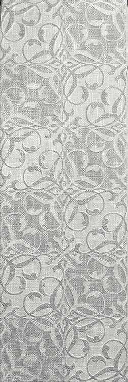 Керамическая плитка El Molino Hermes Floral Decor Gris, цвет серый, поверхность матовая, прямоугольник, 300x900