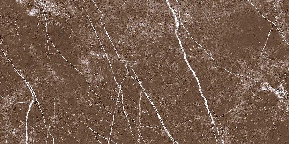 Керамическая плитка Axima Таррагона Низ, цвет коричневый, поверхность глянцевая, прямоугольник, 300x600