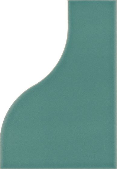 Керамическая плитка Equipe Curve Paon Matt 28863, цвет бирюзовый, поверхность матовая, прямоугольник, 83x120