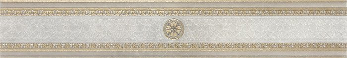 Бордюры Grespania Palace Ambras 1 Gris, цвет серый, поверхность полированная, прямоугольник, 96x590