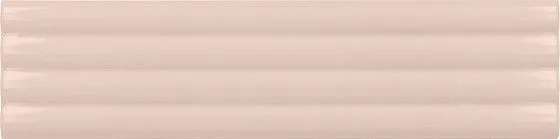 Керамическая плитка Equipe Costa Nova Pink Stony Onda Glossy 28493, цвет розовый, поверхность глянцевая 3d (объёмная), прямоугольник, 50x200