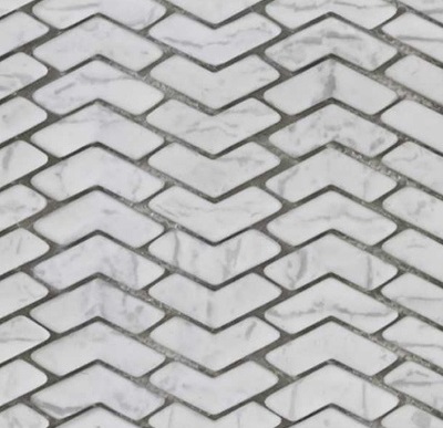 Мозаика  Herringbone White Light Grey Nat JS1041RZ-KL, цвет серый, поверхность натуральная, прямоугольник, 290x300