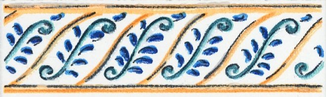 Бордюры Kerama Marazzi Бордюр Капри майолика STG\A493\1146, цвет разноцветный, поверхность глянцевая, прямоугольник, 30x99