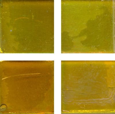 Мозаика Irida Fleur 15.R35(2), цвет жёлтый, поверхность глянцевая, квадрат, 327x327