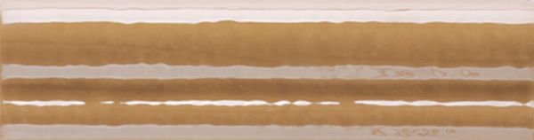 Бордюры Mainzu Moldura Calabria Ocre, цвет оранжевый, поверхность глянцевая, прямоугольник, 40x150