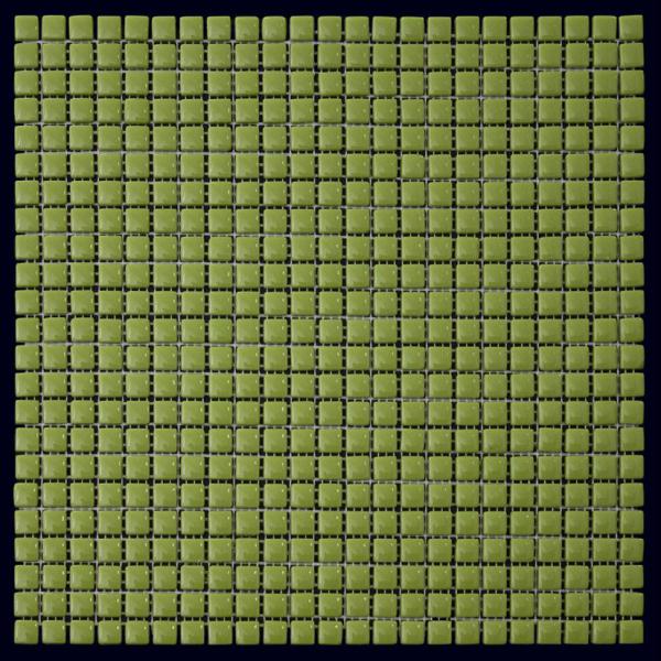 Мозаика Natural Mosaic Flex W-92 (Стекло), цвет зелёный, поверхность глянцевая, квадрат, 315x315