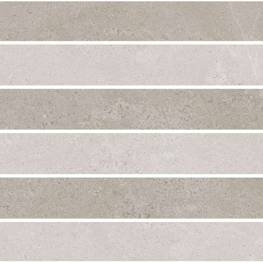 Мозаика Cerim Elemental Stone Grey Limestone Mos 3D Nat 767191, цвет серый, поверхность натуральная, квадрат, 300x300