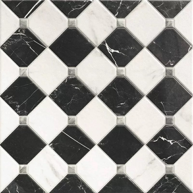 Керамогранит Realonda Firenze, цвет чёрный, поверхность полированная, квадрат, 440x440