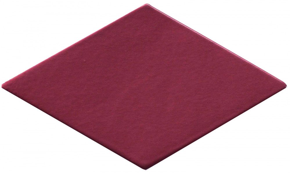 Керамическая плитка Natucer New Panal Rombo Carmin, цвет бордовый, поверхность глянцевая, прямоугольник, 85x150