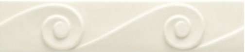Бордюры Grazia Essenze Onda Bianco ONDA010, цвет белый, поверхность глянцевая, прямоугольник, 55x260