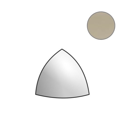 Спецэлементы Mutina Ceramica Ecru' Ang.Quarter Round Rgcc78, цвет серый, поверхность глянцевая, , 14x14