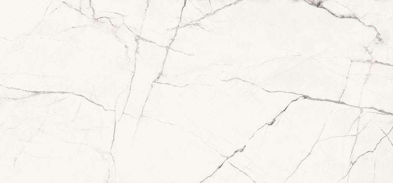 Широкоформатный керамогранит Imola The Room Statuario Vena Piccola Nt STA VP6 278 RM, цвет белый, поверхность натуральная, прямоугольник, 1200x2780