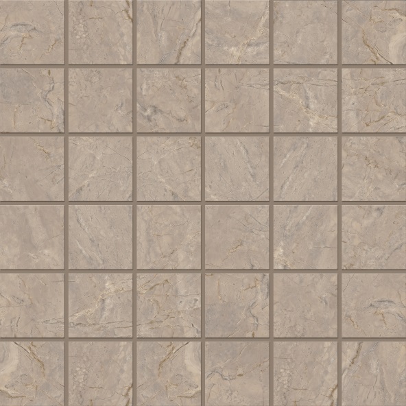 Мозаика Estima Bernini Beige BR02 Неполированный 30x30 67332, цвет бежевый, поверхность матовая, квадрат, 300x300