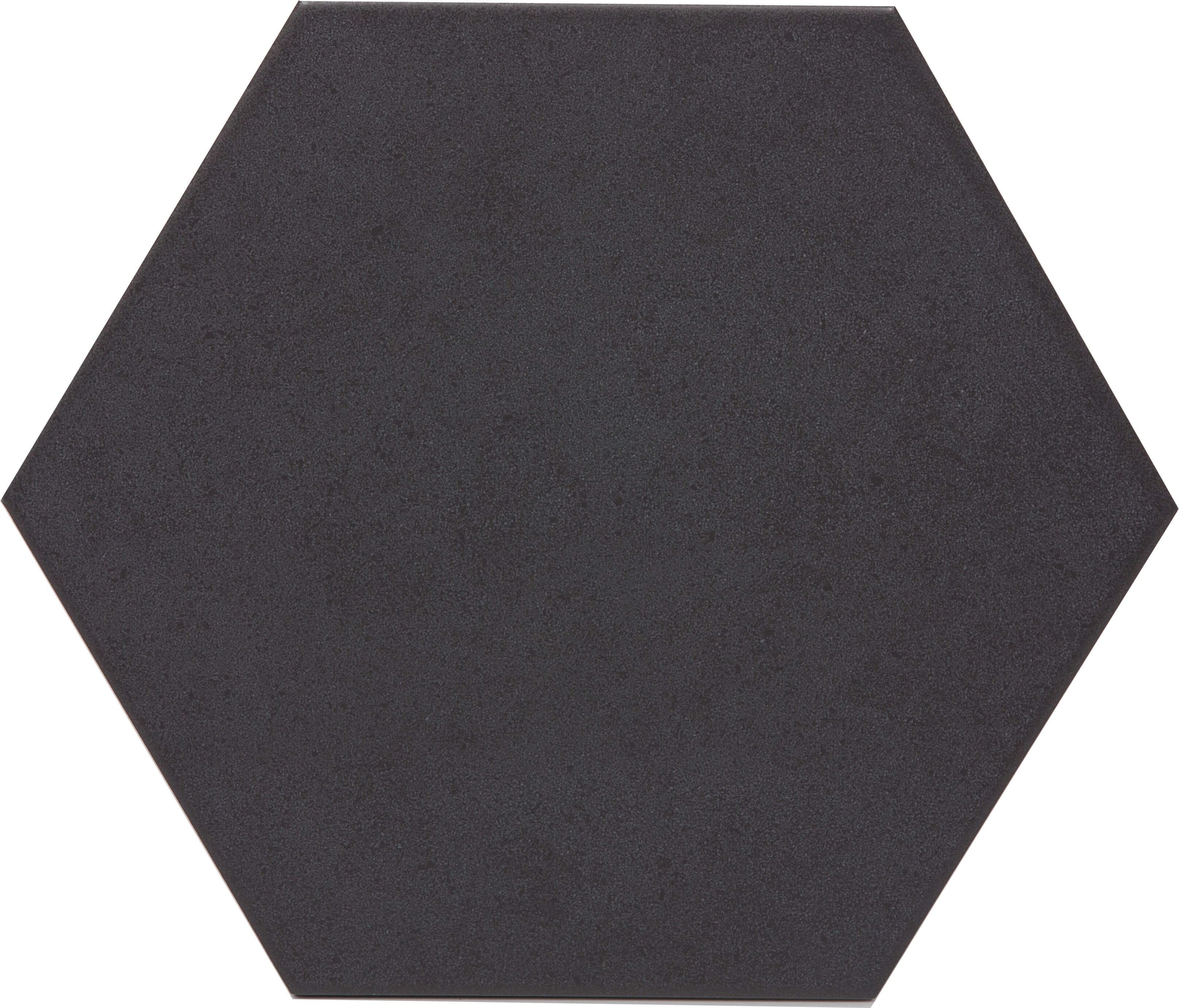 Керамогранит Azuvi Esagono Nero, цвет чёрный, поверхность матовая, прямоугольник, 258x290