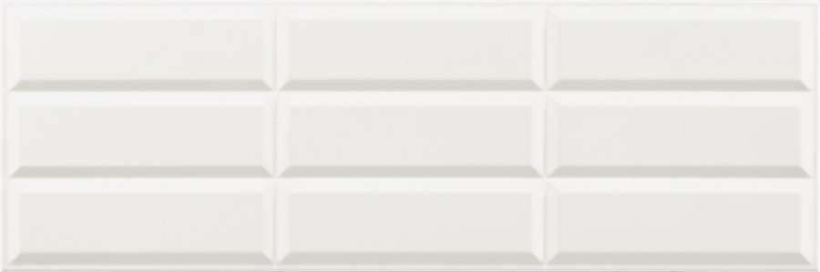 Керамическая плитка Zirconio Snow Glass Cubic Glossy, цвет белый, поверхность глянцевая, прямоугольник, 300x900
