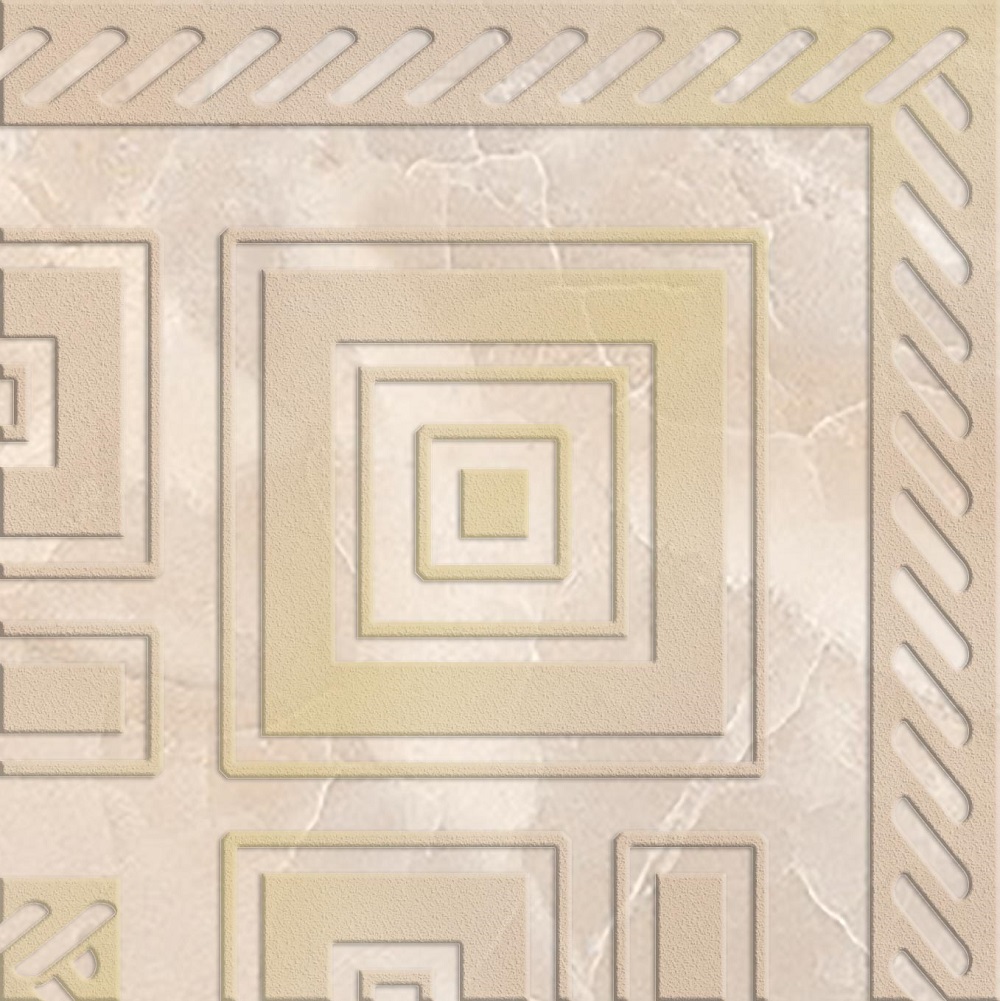 Вставки Eurotile Rolex Ins. Beige, цвет бежевый, поверхность глянцевая, квадрат, 110x110