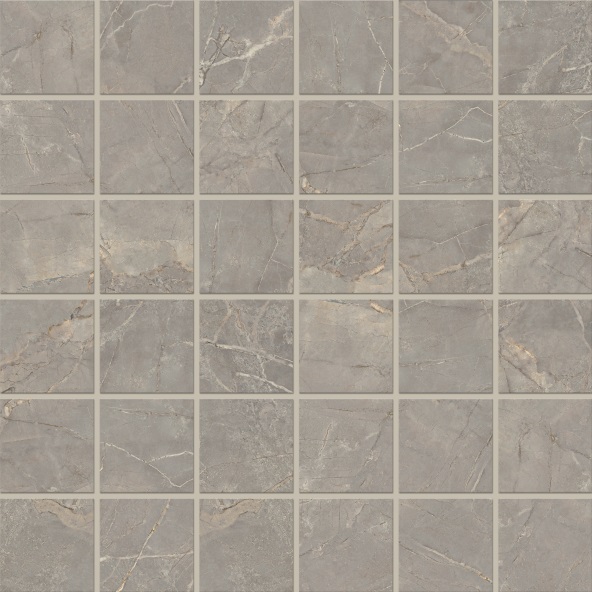 Мозаика Estima Bernini Grey BR03 Неполированный 30x30 67335, цвет серый, поверхность матовая, квадрат, 300x300