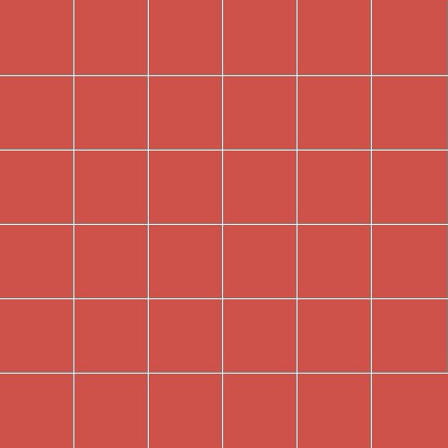 Мозаика Ce.Si Matt Corallo Rete 5x5, цвет терракотовый, поверхность матовая, квадрат, 300x300
