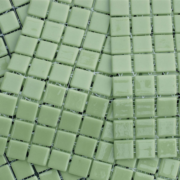 Мозаика Mosavit Monocolores Verde Claro MC-302, цвет зелёный, поверхность глянцевая, квадрат, 316x316