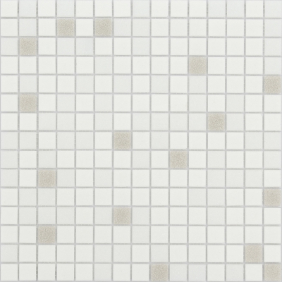 Мозаика Caramelle Mosaic Sabbia Perla (на бумажной основе), цвет белый, поверхность матовая, квадрат, 327x327