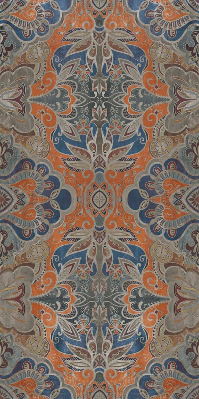 Широкоформатный керамогранит ABK W&S Carpet Orange PF60007313, цвет разноцветный, поверхность матовая, прямоугольник, 1600x3200