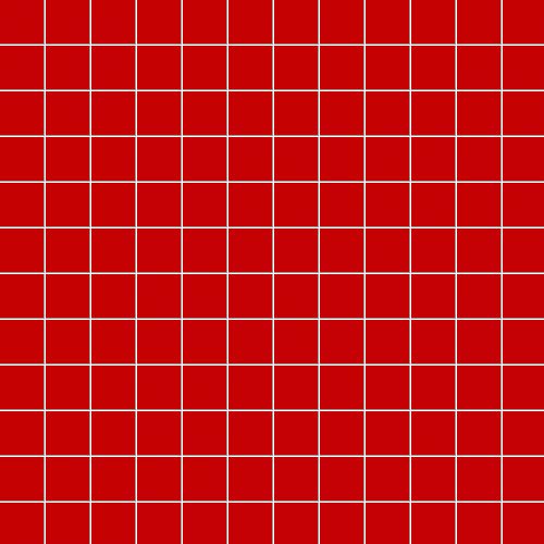 Мозаика Ce.Si Matt Vermiglio Su Rete 2,5x2,5, цвет красный, поверхность матовая, квадрат, 300x300