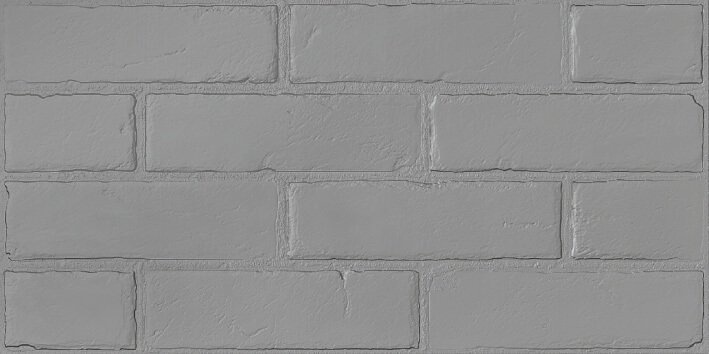 Керамогранит Керамин Керамогранит Манчестер 6 Серый, цвет серый, поверхность глазурованная, под кирпич, 300x600