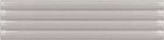 Керамическая плитка Equipe Costa Nova Grey Onda Glossy 28489, цвет серый, поверхность глянцевая 3d (объёмная), прямоугольник, 50x200