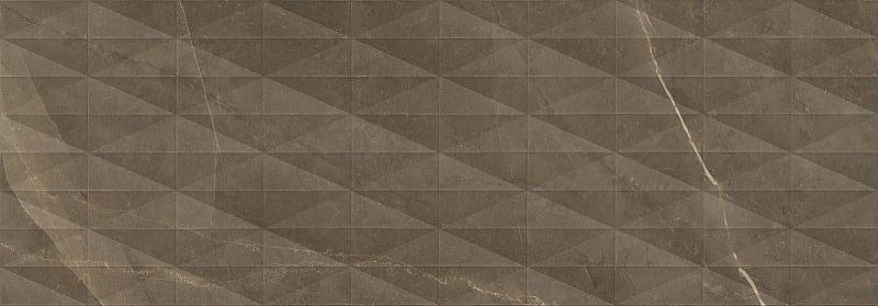 Керамическая плитка Marazzi Italy Allmarble Wall Pulpis Struttura Pave 3D Lux M75S, цвет коричневый, поверхность глянцевая 3d (объёмная), прямоугольник, 400x1200