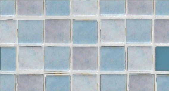 Мозаика Ezarri Mix 2515-В, цвет белый голубой, поверхность глянцевая, прямоугольник, 313x495