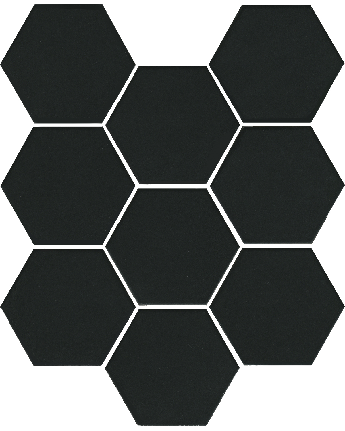 Керамогранит Kerama Marazzi Кальсада черный натуральный SG1008N, цвет чёрный, поверхность натуральная, шестиугольник, 104x120